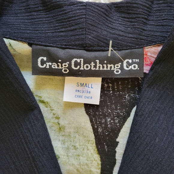 Craig Clothing Co retro floral crop top size small - Picture 3 of 9